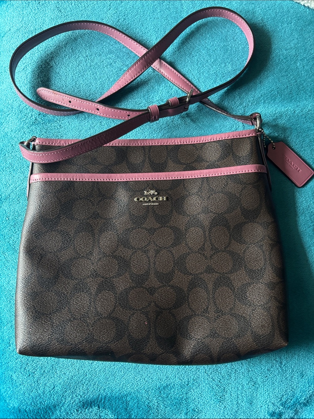 Coach Signature File Crossbody Bag